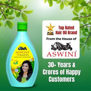 Aswini Homeo Hair Oil - Controls Hair Fall & Dandruff